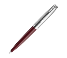 Шариковая ручка Parker 51 CORE BURGUNDY CT, стержень: M, цвет чернил: black, в подарочной упаковке.