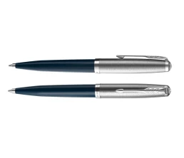 Шариковая ручка Parker 51 CORE MIDNIGHT BLUE CT, стержень: M, цвет чернил: black, в подарочной упаковке.