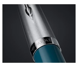 Шариковая ручка Parker 51 CORE TEAL BLUE CT, стержень: M, цвет чернил: black, в подарочной упаковке.