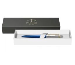 Шариковая ручка Parker Jotter SE 135 Lacquer Blue St.Steel GT, стержень: M, цвет чернил : blue, в подарочной упаковке