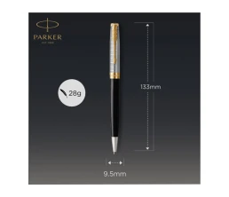 Шариковая ручка Parker Sonnet Premium Refresh BLACK GT, стержень: M, цвет чернил: black , в подарочной упаковке