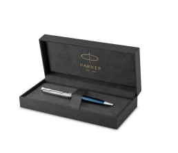 Шариковая ручка Parker Sonnet Premium Refresh BLUE CT, стержень: M, цвет чернил: black , в подарочной упаковке