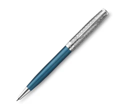 Шариковая ручка Parker Sonnet Premium Refresh BLUE CT, стержень: M, цвет чернил: black , в подарочной упаковке