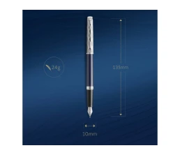 Перьевая ручка Waterman Hemisphere22 SE Deluxe Blue CT, перо: F, цвет: Blue, в подарочной упаковке