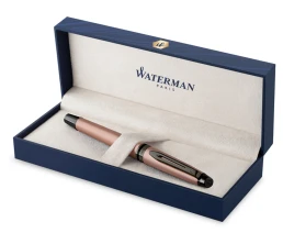 Ручка-роллер Waterman Expert Rose Gold F BLK в подарочной упаковке