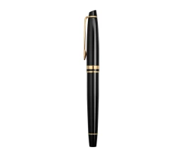 Ручка-роллер Waterman Expert 3, цвет: Black Laque GT, стержень: Fblk