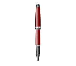 Ручка-роллер Waterman Expert Dark Red Lacquer CT Black, стержень: Fblk