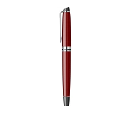 Ручка-роллер Waterman Expert Dark Red Lacquer CT Black, стержень: Fblk