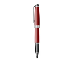 Ручка-роллер Waterman Expert Dark Red Lacquer CT Black, стержень: Fblk