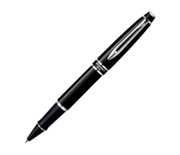 Ручка-роллер Waterman Expert, цвет: Black Laque CT, стержень: Fblk