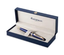 Шариковая ручка Waterman Expert Blue Lacquer GT, цвет чернил: синий М