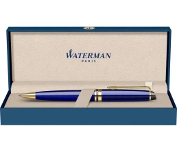 Шариковая ручка Waterman Expert Blue Lacquer GT, цвет чернил: синий М