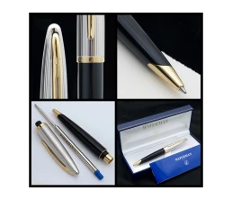 Шариковая ручка Waterman Carene De Luxe, цвет: Black/Silver, стержень: Mblue