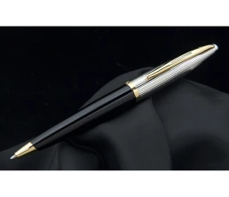 Шариковая ручка Waterman Carene De Luxe, цвет: Black/Silver, стержень: Mblue