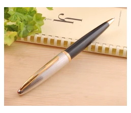 Шариковая ручка Waterman Carene De Luxe, цвет: Black/Silver, стержень: Mblue