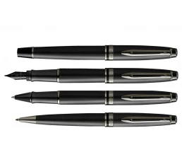 Шариковая ручка Waterman Expert Black, цвет чернил Mblue, в подарочной упаковке