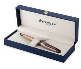 Шариковая ручка Waterman Expert Rose Gold, цвет чернил Mblue,  в подарочной упаковке