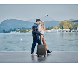 Чемодан WENGER Pegasus, черный, поликарбонат+АБС-пластик, большой, 52х76х30 см, 99 л.