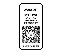 Onyx с 5 панелями Aware™ кепка из переработанных материалов - сплошной черный
