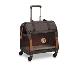 Сумка для перевозки животных DELSEY, CHATELET AIR 2.0, на колесах, 42л, коричневый