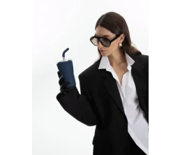 Термостакан Sapporo без логотипа, темно-синий