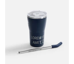 Термостакан Sapporo без логотипа, темно-синий