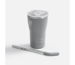 Термостакан Sapporo без логотипа, серый