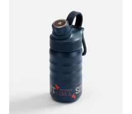 Термобутылка Fujisan 2.0 без логотипа, темно-синяя