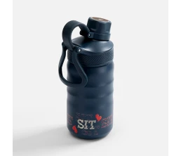 Термобутылка Fujisan 2.0 без логотипа, темно-синяя