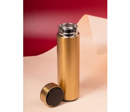 Смарт-бутылка с заменяемой батарейкой Long Therm, золотистая