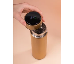 Смарт-бутылка с заменяемой батарейкой Long Therm, золотистая