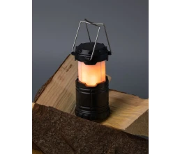 Кемпинговый фонарь с имитацией пламени Lindau Flame, черный