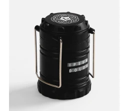 Кемпинговый фонарь с имитацией пламени Lindau Flame, черный