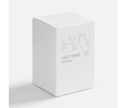 Гирлянда Cosy Poms, красная