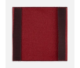 Лейбл тканевый Epsilon, L, бордовый