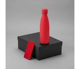 Подарочный набор с термобутылкой и повербанком С1, 5000 mAh, красный