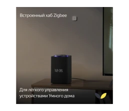 Умная колонка ЯНДЕКС Станция Макс с Алисой, с Zigbee, 65 Вт, цвет: графит (YNDX-00053K)