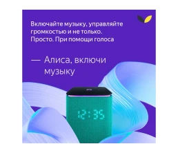 Умная колонка ЯНДЕКС Станция Миди с Алисой, с Zigbee, 24 Вт, цвет: черный (YNDX-00054BLK)