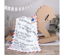 Флисовый плед «Письмо Деду Морозу»
