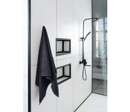 Полотенце Farbe, большое, темно-серое