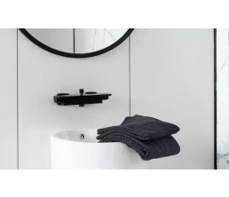 Полотенце Farbe, большое, темно-серое