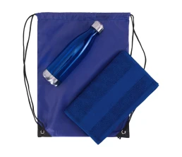 Спортивный набор с бутылкой и полотенцем «Beginner», синий