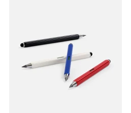 Вечный карандаш Quarta со стилусом и уровнем, белый