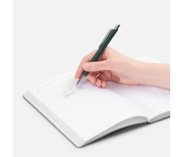 Ручка шариковая Konvent, матовая, зеленая