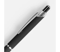 Ручка шариковая Chromos Soft Touch, черная