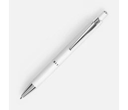 Ручка шариковая Chromos Soft Touch, белая