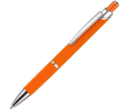 Ручка шариковая Chromos Soft Touch, оранжевая
