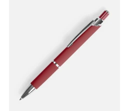 Ручка шариковая Chromos Soft Touch, красная