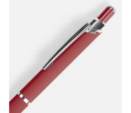 Ручка шариковая Chromos Soft Touch, красная