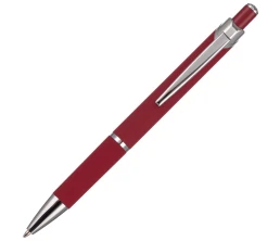 Ручка шариковая Chromos Soft Touch, красная
